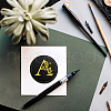 Brass Wax Seal Stamp with Handle AJEW-WH0184-0631-5