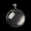Blank Glass Pendants KK-F868-03P-2