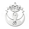 Non-Tarnish 304 Stainless Steel Pendants STAS-C051-08P-2