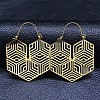 304 Stainless Steel Pendants Earrings EJEW-B042-11G-1