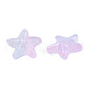 Transparent Spray Painted Glass Beads GLAA-N035-027-G02-3