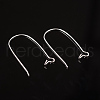 Brass Hoop Earrings Findings Kidney Ear Wires EC221-S-2