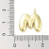 Rack Plating Brass Balloon Letter Pendants KK-C050-01G-M-3