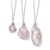 Non-Tarnish 3Pcs 3 Styles 304 Stainless Steel Macrame Pouch Necklace Makings NJEW-JN04902-02-2