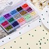 180G 15 Colors Baking Paint K9 Glass Seed Beads SEED-JQ0003-01C-4mm-4