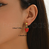 Stylish Brass Dangle Stud Earrings PA9879-5-2