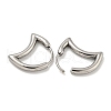 316 Surgical Stainless Steel Hoop Earrings EJEW-D096-18H-AS-2