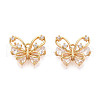 Brass Micro Pave Cubic Zirconia Charms KK-N263-76A-G-1