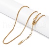 Ion Plating(IP) 201 Stainless Steel Chain Necklaces NJEW-P309-24G-2