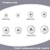 ANATTASOUL 16 Pairs 4 Size Plastic Imitation Pearl Stud Earrings with Steel Iron Pins EJEW-AN0003-89-2