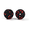 Polymer Clay Pave Rhinestone Beads RB-T018-01A-2