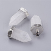 Natural Quartz Crystal Pointed Pendants G-E442-03U-1