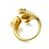 Brass with Cubic Zirconia Rings RJEW-B057-04G-01-3