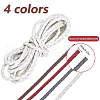 SUNNYCLUE 8M 4 Colors Round Braided Cowhide Cords WL-SC0001-02-2