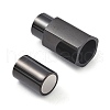 Ion Plating(IP) Smooth 304 Stainless Steel Magnetic Clasps with Glue-in Ends STAS-H402-63B-5MM-2