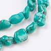 Natural Magnesite Beads Strands G-K271-01-3