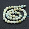 Natural Aquamarine Beads Strands G-P342-11-8mm-AB--2