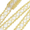 Rhombus Pattern Polyester Ribbon OCOR-WH0079-17B-1