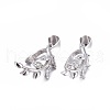Anti-Tarnish Rhodium Plated 925 Sterling Silver Pendant Bails STER-L058-023P-1