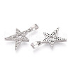 Brass Micro Pave Cubic Zirconia Pendants KK-N257-63P-2