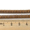 Electroplated Synthetic Non-magnetic Hematite Beads Strands G-K361-A05-02-4