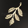 Iron Leafy Branch Filigree Big Pendants IFIN-P003-06-1