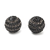 Stripe Pattern Polymer Clay Rhinestone Beads CLAY-NH0001-01C-1