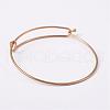 Adjustable Ion Plating(IP) 304 Stainless Steel Expandable Bangle Making BJEW-L604-09G-2