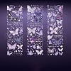 3 Sheets Hot Stamping PVC Waterproof Decorative Stickers PW-WG37831-02-1