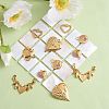 14Pcs 7 Style 304 Stainless Steel Pendant STAS-SZ0002-75G-4