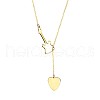 Fashionable Stainless Steel Violin Pendant Lariat Necklaces for Women's Daily Wear NJ2506-2