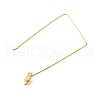 PVD Vacuum Plating 304 Stainless Steel Wire Pendants STAS-S103-12G-2