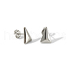 Fashionable Stainless Steel Triangle Stud Earrings PU6903-2-1