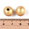 Spray Painted Round Natural Schima Wood Beads WOOD-A018-12mm-01-3