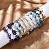 Adjustable Natural Gemstone Braided Bead Bracelets for Women BJEW-U035-02-2