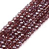 Electroplate Glass Beads Strands EGLA-A044-T1mm-A13-1