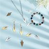 CHGCRAFT 100Pcs 5 Colors Alloy Pendants FIND-CA0005-26-4