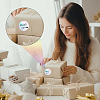 Round Dot Paper Holographic Thermal Printable Label Stickers STIC-WH0004-43-6