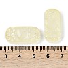 Spray Painted Transparent Glass Connector Charms X1-GLAA-H035-06E-3