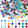 SUNNYCLUE 960Pcs 24 Colors Opaque Plastic Beads KY-SC0001-82-1