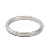 Non-Tarnish 2mm Matte Plain Dome Finger Ring for Girl Women RJEW-C012-01E-P-1