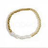 Handmade Brass Beads Stretch Bracelets AI7189-3-1