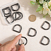 Gorgecraft 12Pcs Alloy Spring Gate Rings FIND-GF0007-10A-3