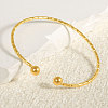 Stylish 304 Stainless Steel Cuff Bangles SF9241-2-1