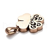 Ion Plating(IP) 304 Stainless Steel Pendants STAS-Z006-13RG-3
