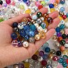 Opaque Spray Painted Glass Beads DGLA-MSMC002-10mm-3