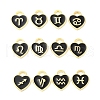 Alloy Enamel Charms ENAM-D046-01G-4