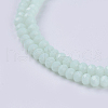 Opaque Solid Color Glass Bead Strands X-GLAA-F076-A11-3