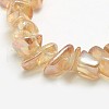 Electroplate Natural Quartz Crystal Chip Beads Strands G-L153-03-2