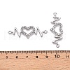 Alloy Rhinestone Links connectors ALRI-S171-08-3